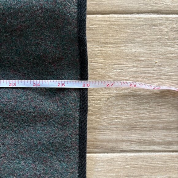 Woolrich Hunting Vest Men's XL Green Black Wool Zip Outdoor Pockets Utility - Picture 9 of 11